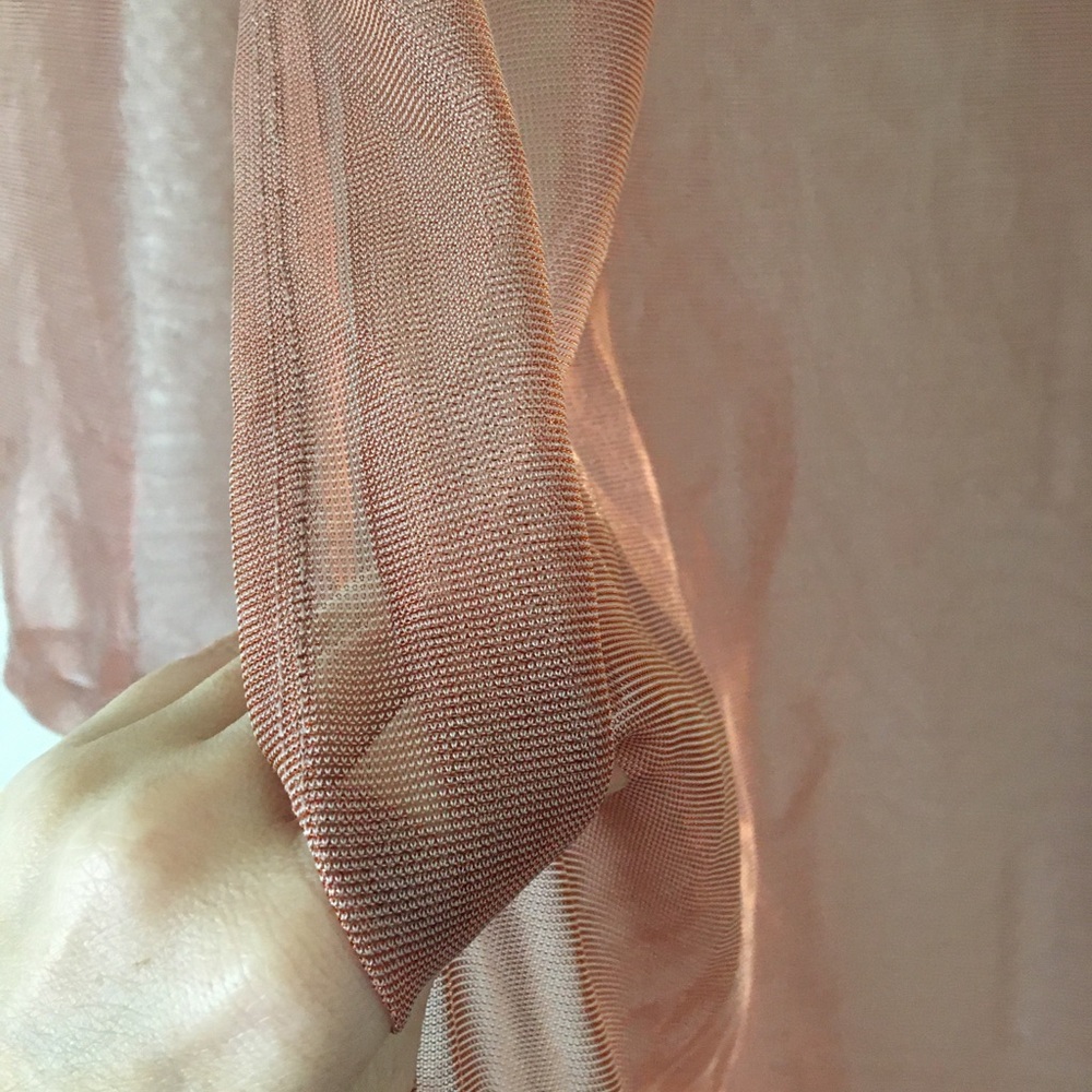 Elegant Sheer metallic copper overlay Dress - Picture 5 of 9